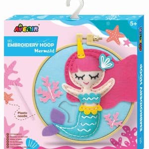 יצירת בתפירה על מסגרת עגולה