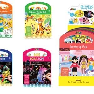 חוברות יצירה משולבות צביעה והדבקות