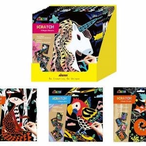 ערכת 4 תמונות גירוד גדולות