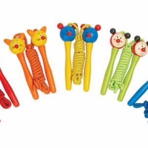 חבל קפיצה חיות מעץ