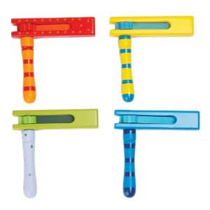 רעשני עץ צבעוניים