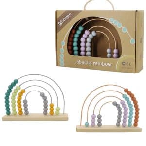 חשבונית עץ ומתכת בצורת קשת