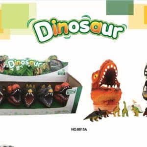 ראש דינוזאור+12 מיני דינוזאורים