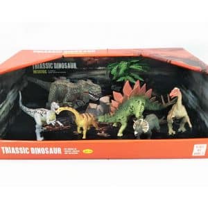 6 דינוזאורים+אביזרים
