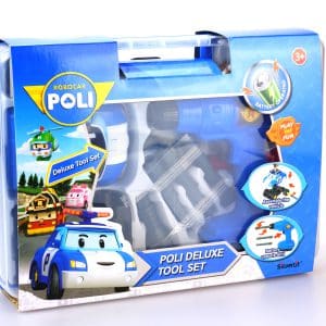 פולי ערכת כלי עבודה עם מברגה חשמלית במזוודה.