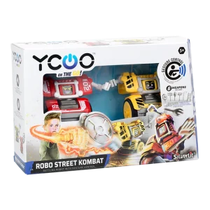 זוג רובוטים מתאגרפים ע"י חיישני תנועה