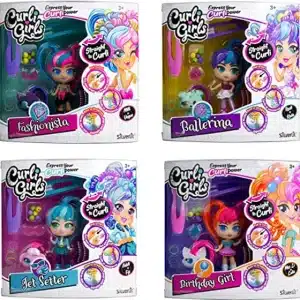 בובת קירליגירל+חיה ואביזרים