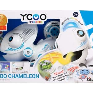 זיקית שלט רובוטית תופסת מטבעות