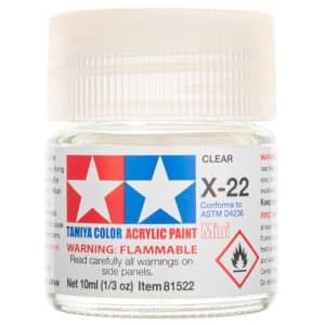 צבע אקרילי למודלים {לכה} שקוף X22