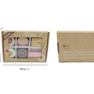 סט 6 עוגיות עץ בקופסה 3523590