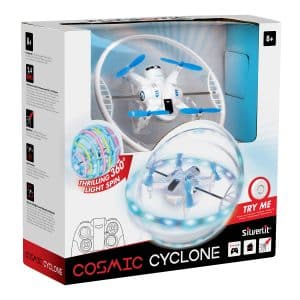 רחפן תאורה מסתובב על צירו עם נחיתה עצמאית