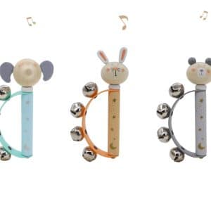 ידית פעמונים עץ ומתכת