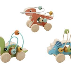 דינוזאור מבוך על גלגלים מעץ