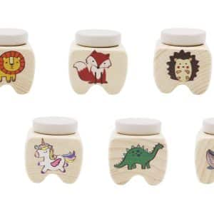 קופסת שיני חלב מעץ 3523766