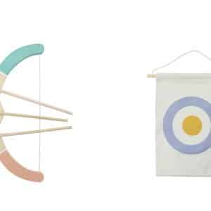 חץ וקשת מעץ ובד עם מטרה 3523807