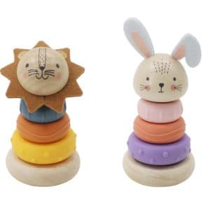 מגדל טבעות מעץ וסיליקון 3523857