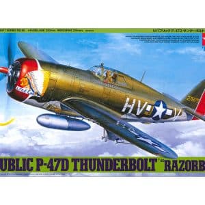 TAMIYA 1/48 SCALE REPUBLIC P-47D THUNDERBOLT® "RAZORBACK" 61086
