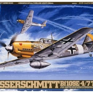 מודל להרכבה מטוס Messerschmitt Bf 109 E-4 / E-7 Trop בקנה מידה 1:48 – Tamiya 61063
