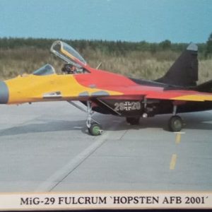 מטוס להרכבה - מיג 29 FULCRUM HOPSTEN AFB 2001 1\72 של הסגאווה 040861