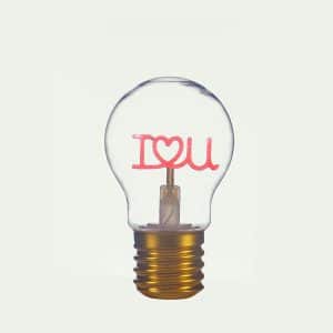 מנורת אווירה I LOVE YOU 530222