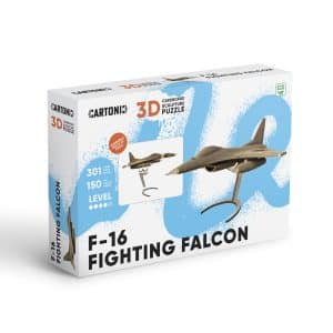 פאזל תלת מימדי להרכבה - מטוס F16 - קרטוניק 274256