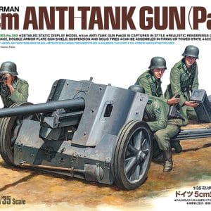 מודל להרכבה תותח נ״ט גרמני 5 ס״מ Pak 38 עם צוות בקנה מידה 1:35 – Tamiya 35392