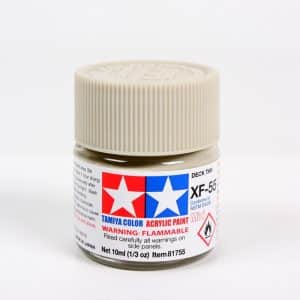 צבע אקרילי טאמיה XF-55 בז׳ סיפון מט בנפח 10 מ״ל – 5881755