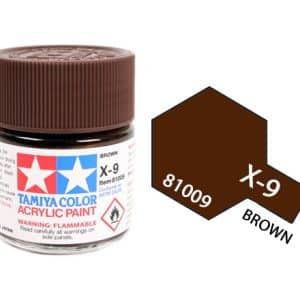 צבע אקרילי טאמיה X-9 חום מבריק בנפח 10 מ״ל – 5881509
