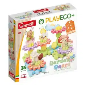 משחק הרכבה גלגלי שיניים אקולוגי QUERCETTI – גינה אקו GARDEN GEARS ECO