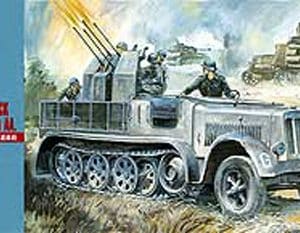 מודל להרכבה Sd.Kfz. 7/2 8 Ton Half Track with 37mm AA קנה מידה 1:72 Hasegawa 0431118