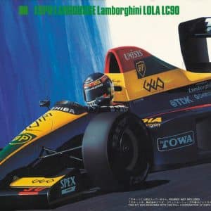 מודל להרכבה של מכונית פורמולה 1 ESPO Larrousse LC90 Lamborghini בקנה מידה 1:24 – הסגאווה 0420330