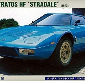 מודל להרכבה של מכונית ספורט קלאסית - Lancia Stratos HF Stradale (1972) בקנה מידה 1/24  0421115 HASEGAWA