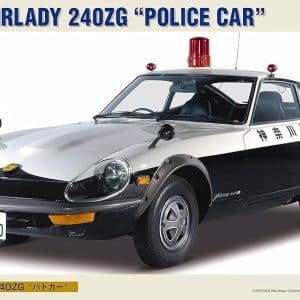 מודל להרכבה של רכב Nissan Fairlady 240ZG ניידת משטרה בקנה מידה 1:24 – הסגאווה 0420250