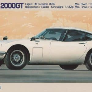 מודל להרכבה של מכונית ספורט קלאסית - Toyota 2000GT Early Type (1967) בקנה מידה 1/24  0421101 HASEGAWA