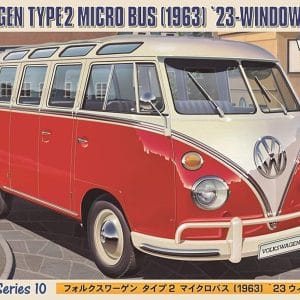 מודל להרכבה Volkswagen Type 2 Micro Bus (1963) 23-Window קנה מידה 1:24 Hasegawa 0421210