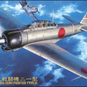מודל להרכבה של מטוס הקרב Mitsubishi A6M2b Zero Fighter Type 21 בקנה מידה 1:48 – הסגאווה 0419143