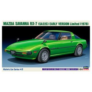 מודל להרכבה של מכונית ספורט קלאסית - Mazda Savanna RX-7 (SA22C) Early Version Limited (1978) בקנה מידה 1/24  0421143 HASEGAWA